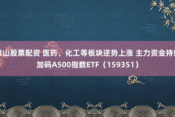 黄山股票配资 医药、化工等板块逆势上涨 主力资金持续加码A500指数ETF（159351）