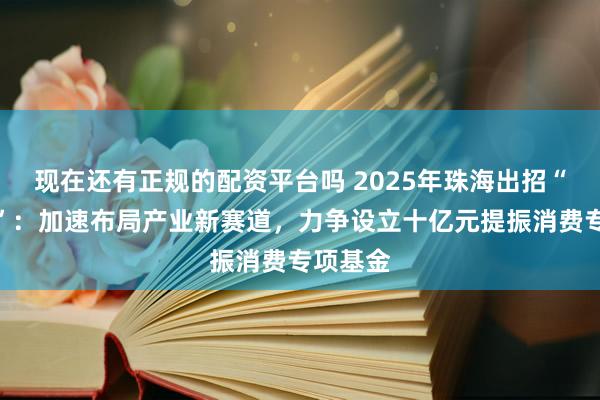 现在还有正规的配资平台吗 2025年珠海出招“提能级”：加速布局产业新赛道，力争设立十亿元提振消费专项基金