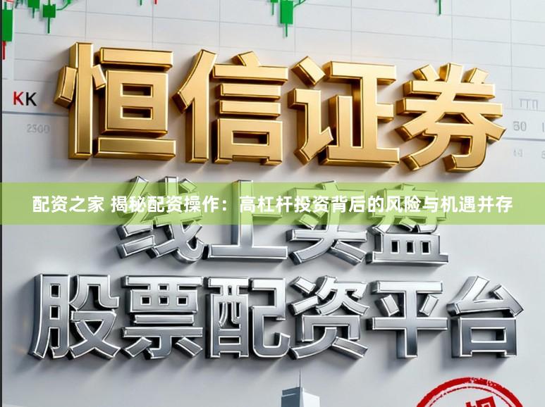 配资之家 揭秘配资操作:高杠杆投资背后的风险与机遇并存