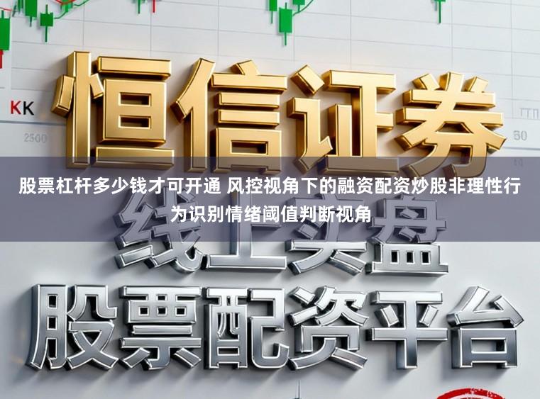 股票杠杆多少钱才可开通 风控视角下的融资配资炒股非理性行为识别情绪阈值判断视角