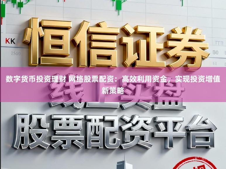 数字货币投资理财 网络股票配资：高效利用资金，实现投资增值新策略