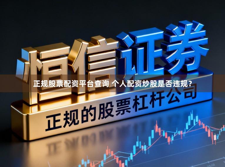 正规股票配资平台查询 个人配资炒股是否违规？